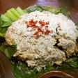 簡単!ごぼうと合挽の和風ハンバーグ蒸し☆