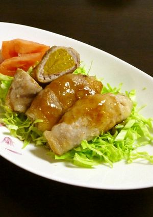 簡単♪お弁当にも☆豚肉のデコポン巻き♪-レシピのメイン写真