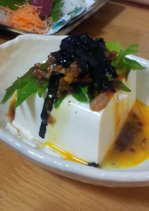 ユッケ風冷奴!-レシピのメイン写真