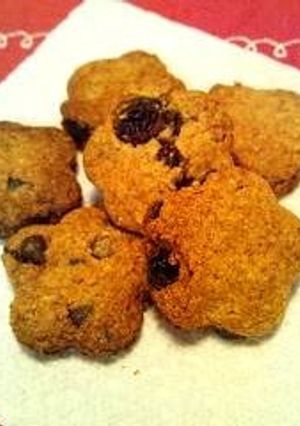 全粒粉のレーズンチョコクッキー-レシピのメイン写真
