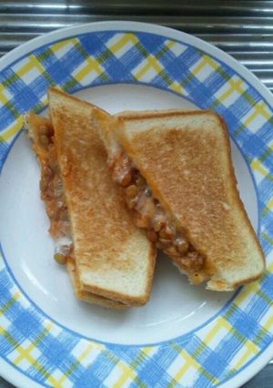 レンズ豆のホットサンド-レシピのメイン写真