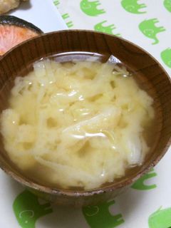 キャベツと油揚げ★味噌汁-レシピのメイン写真
