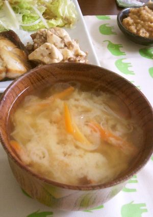 人参と玉ねぎ★味噌汁-レシピのメイン写真