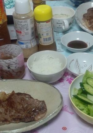 マテ茶＆ステーキ-レシピのメイン写真