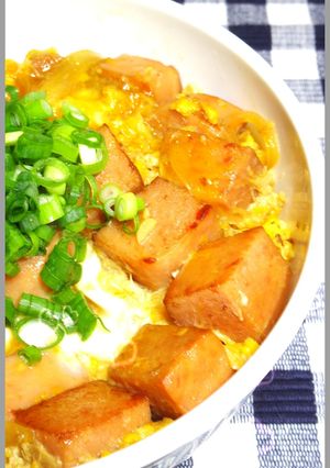 男のロマンだ！スパムを卵でとじた他人丼！-レシピのメイン写真