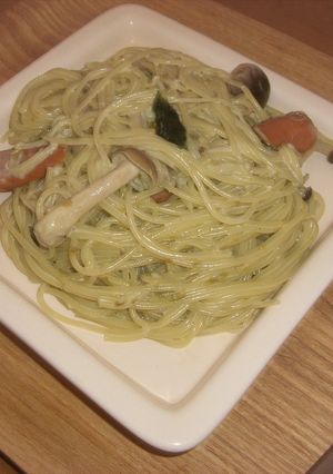 簡単♪青のりクリームパスタ♪-レシピのメイン写真