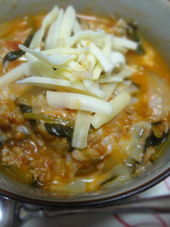 ほうれん草入りミートソース丼-レシピのメイン写真