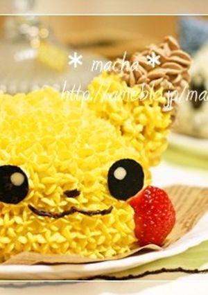 ピカチュウのミニドームケーキ-レシピのメイン写真