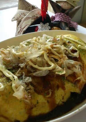 お好み焼き風♪♪オムキャベもやし-レシピのメイン写真
