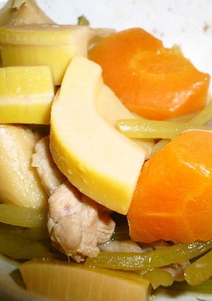 たけのことふきの煮物　我が家風-レシピのメイン写真