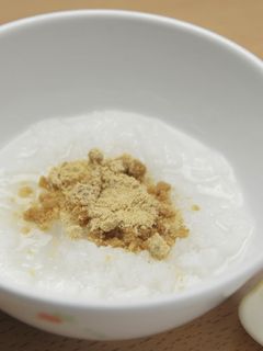 【離乳食 中期】きなこ粥-レシピのメイン写真