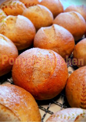 全粒粉の直火焼きプチミルクパン-レシピのメイン写真