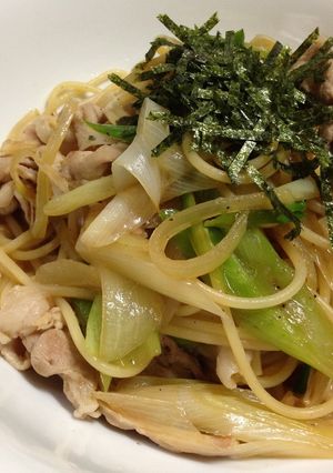 お店の味！！豚肉とネギの和風パスタ☆-レシピのメイン写真