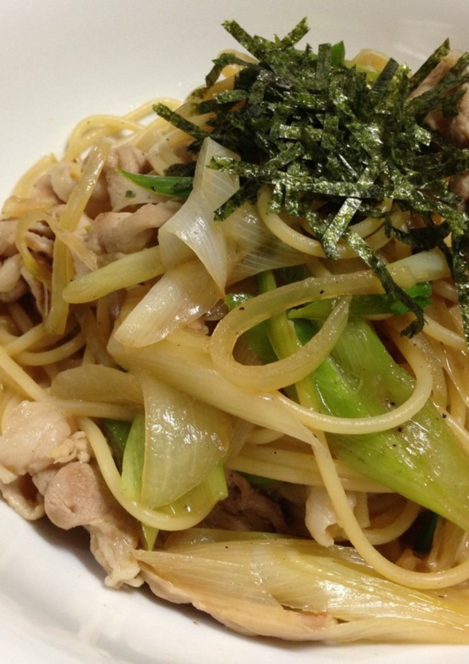 お店の味！！豚肉とネギの和風パスタ☆-レシピのメイン写真