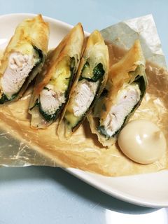 簡単!ささみ×大葉×チーズの春巻き★-レシピのメイン写真