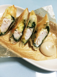 簡単!ささみ×大葉×チーズの春巻き★-レシピのメイン写真
