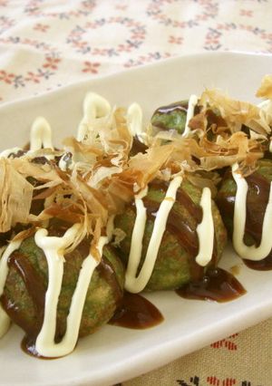 野菜嫌いの子にも！緑のタコが無いタコ焼き-レシピのメイン写真