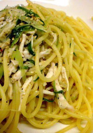 鶏胸でネギ塩パスタ-レシピのメイン写真