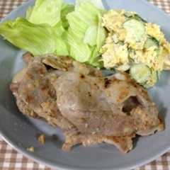 รูปของ 豚肉のがっつり塩麹焼き