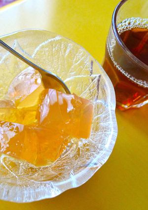 夏のサッパリデザート☆梅酒寒天-レシピのメイン写真