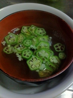 超簡単オクラのお吸い物-レシピのメイン写真