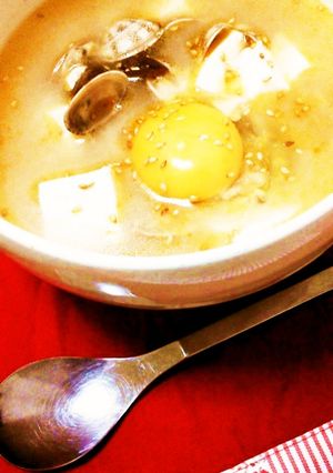 あさりと豆腐のマイルド味噌チゲ風-レシピのメイン写真