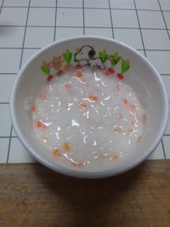 鶏ささみのミルクがゆ〜離乳食中期〜-レシピのメイン写真