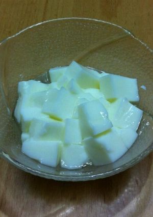 簡単☆おやつに牛乳ゼリー♪-レシピのメイン写真