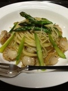 ホタテとアスパラのパスタ-レシピのメイン写真