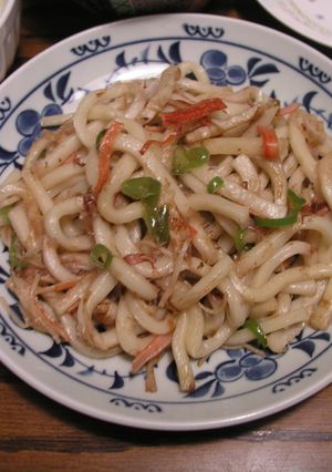 ちくわ♪ＤＥ♪焼きうどん-レシピのメイン写真