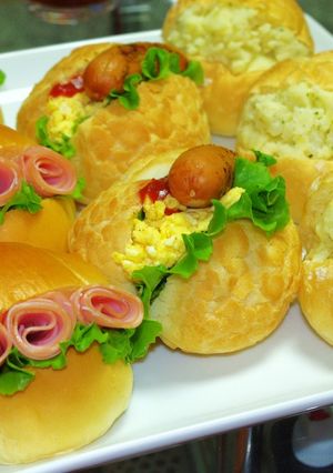 母の日に♪華やかロールパンサンド-レシピのメイン写真