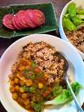 ビーガンのひよこ豆とトマトのカレー