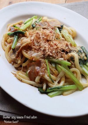 ガーリックバター醤油焼うどん-レシピのメイン写真