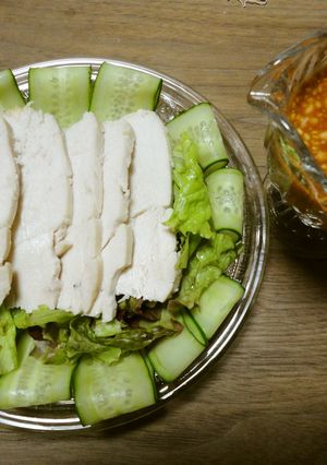 蒸し鶏サラダ-レシピのメイン写真