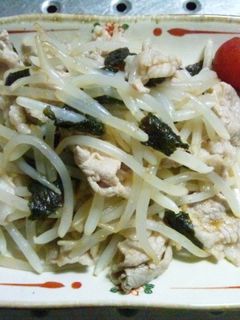 簡単ヘルシー★もやしと豚肉のポン酢あえ-レシピのメイン写真