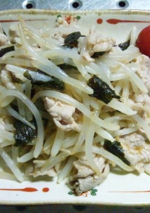 簡単ヘルシー★もやしと豚肉のポン酢あえ-レシピのメイン写真