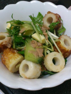 ちくわと水菜のツナサラダ-レシピのメイン写真