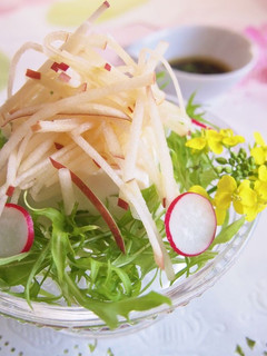 水菜とアップルの爽やか冷や奴-レシピのメイン写真