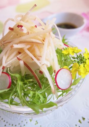 水菜とアップルの爽やか冷や奴-レシピのメイン写真