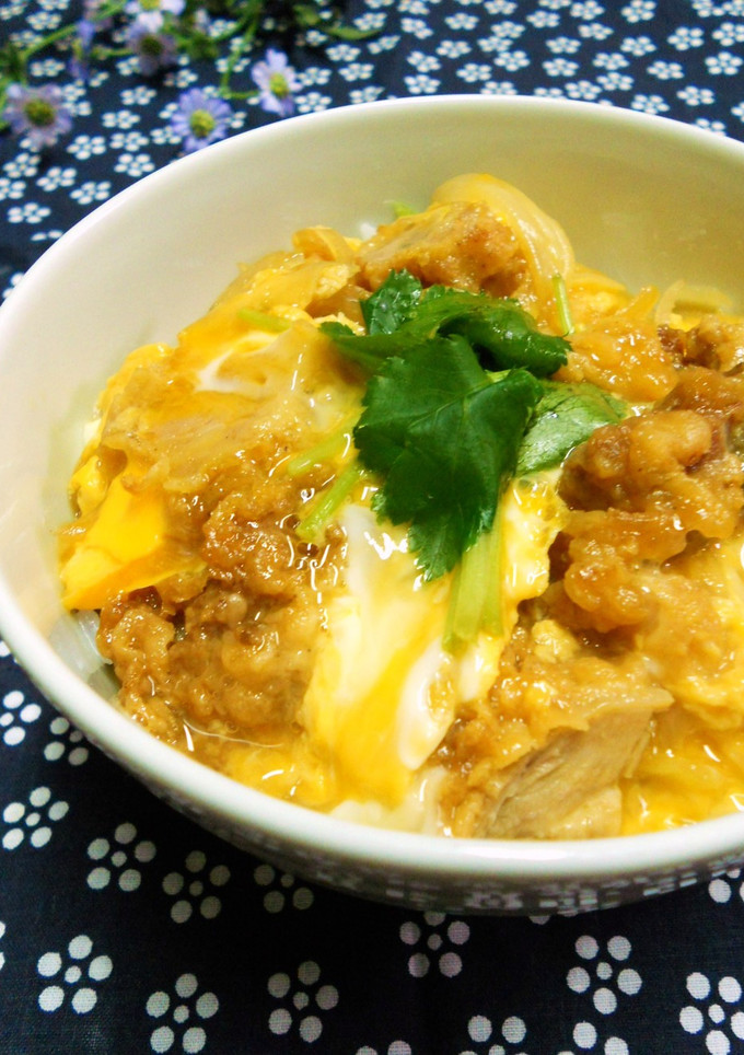 鶏から親子丼☆残ったから揚げのリメイクに-レシピのメイン写真