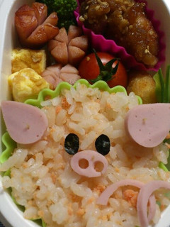 キャラ弁☆カップのブタさん-レシピのメイン写真
