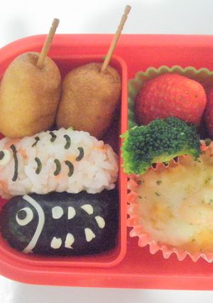 こいのぼりのお弁当2012-レシピのメイン写真