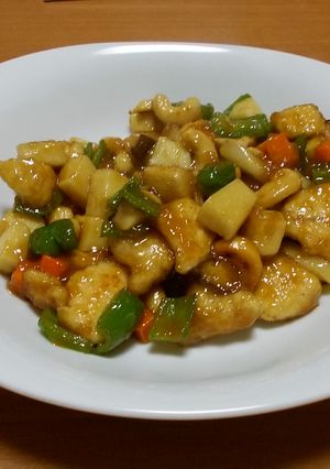 旬の味♪筍を食する(9)鶏肉とナッツ炒め-レシピのメイン写真