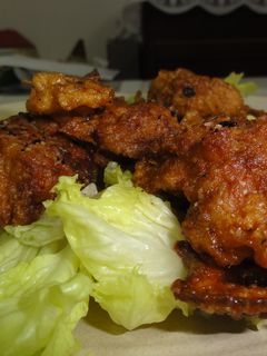 鶏とれんこんの唐揚げ-レシピのメイン写真