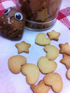 マーガリンで☆型抜きクッキー-レシピのメイン写真