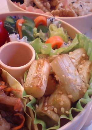 お弁当に☆焼肉チックな長ねぎ-レシピのメイン写真