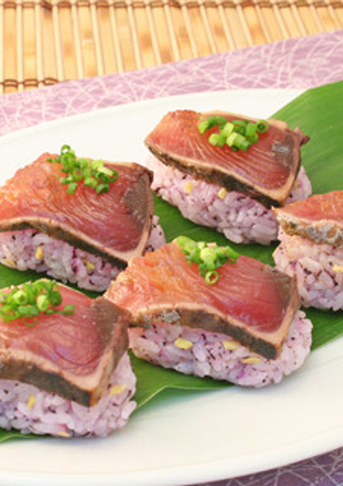 鰹の握り寿司　赤しそ風味-レシピのメイン写真