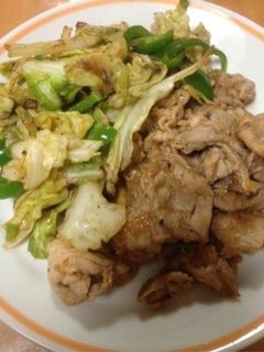 さっぱり梅ポン焼きと野菜炒め-レシピのメイン写真
