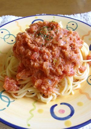 業務スーパーの渡り蟹缶でクリームパスタ-レシピのメイン写真