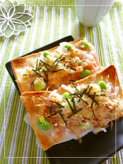 ベーコン×枝豆×新玉葱の和トースト-レシピのメイン写真